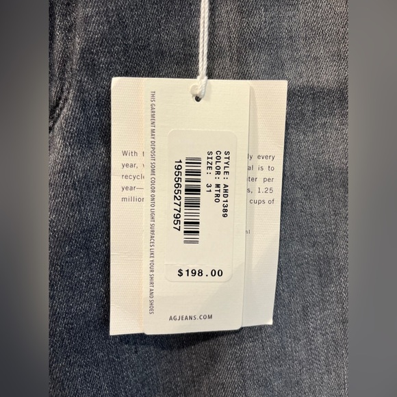NWT AG Legging Ankle Super Skinny Jeans in Gray Size 31R - Picture 10 of 16